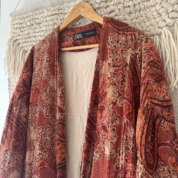 Zara Crepe Paisley Jacket - Picture 2 of 7
